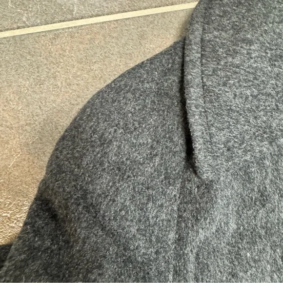 Pendleton Vtg Vintage Wool Long Coat Trench Grey Gray 18 READ - Picture 11 of 13